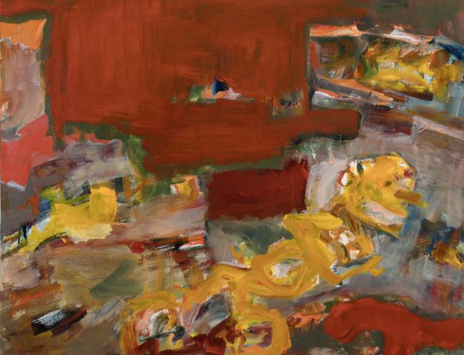 Anna-Leena Vilhunen: Kilpajuoksu / Race (2026, oil on canvas, 80 x 100 cm) | Photo: Jouko Vatanen