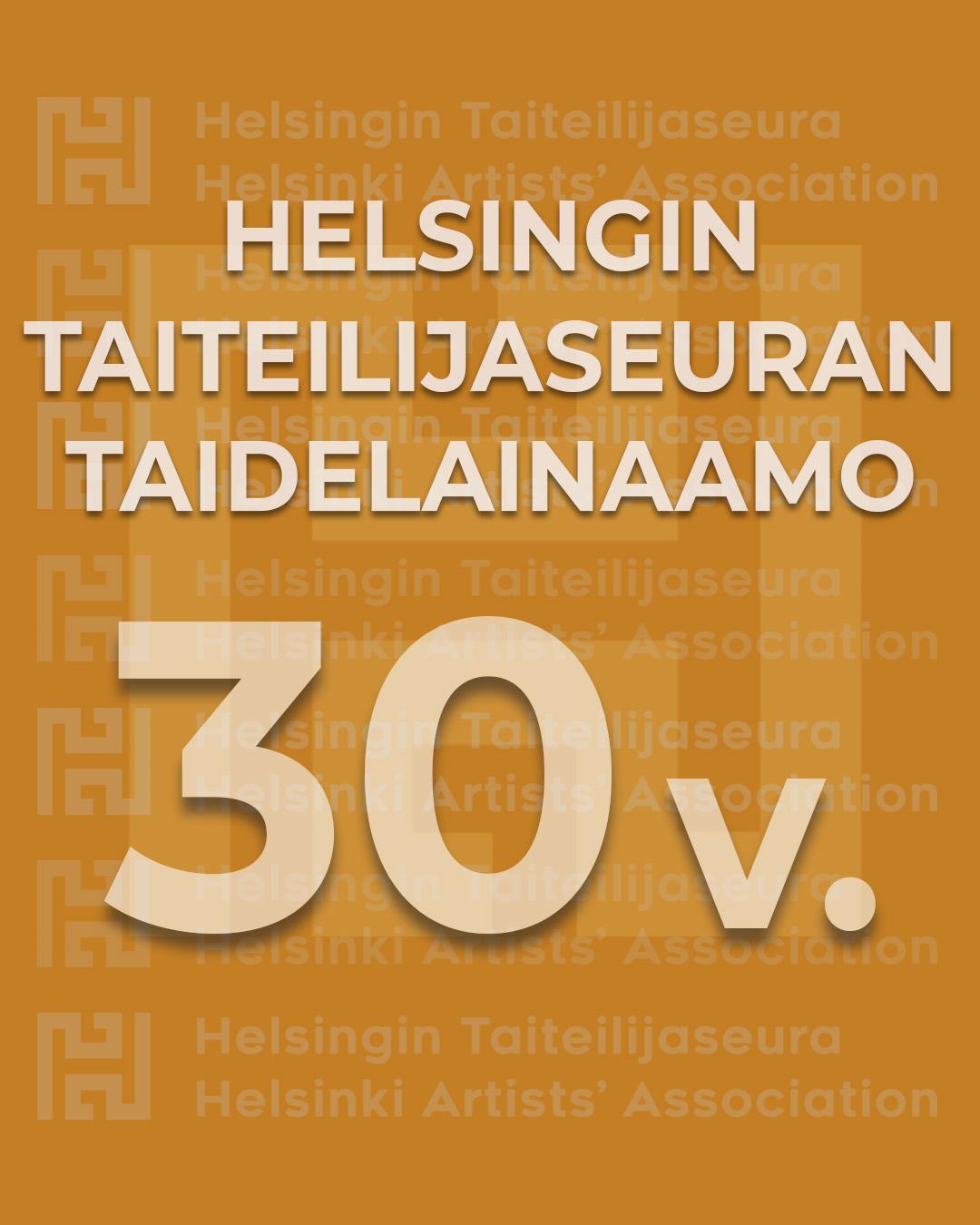 30th anniversary logo of the Helsinki Artists' Association Art Lending services