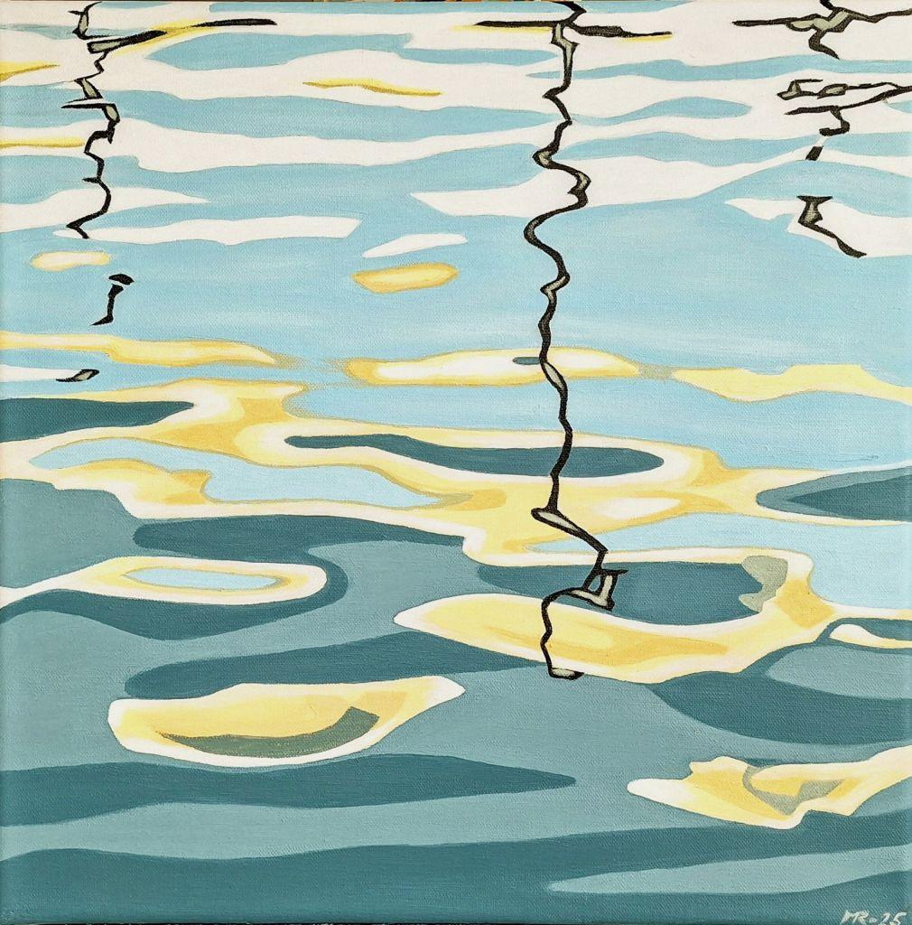 Minna Räsänen: Hitusen hehkuu (Pinch of Glow, 2025, acrylic on canvas, 40 x 40 cm) Minna Räsänen: Hitusen hehkuu (Pinch of Glow, 2025, acrylic on canvas, 40 x 40 cm)