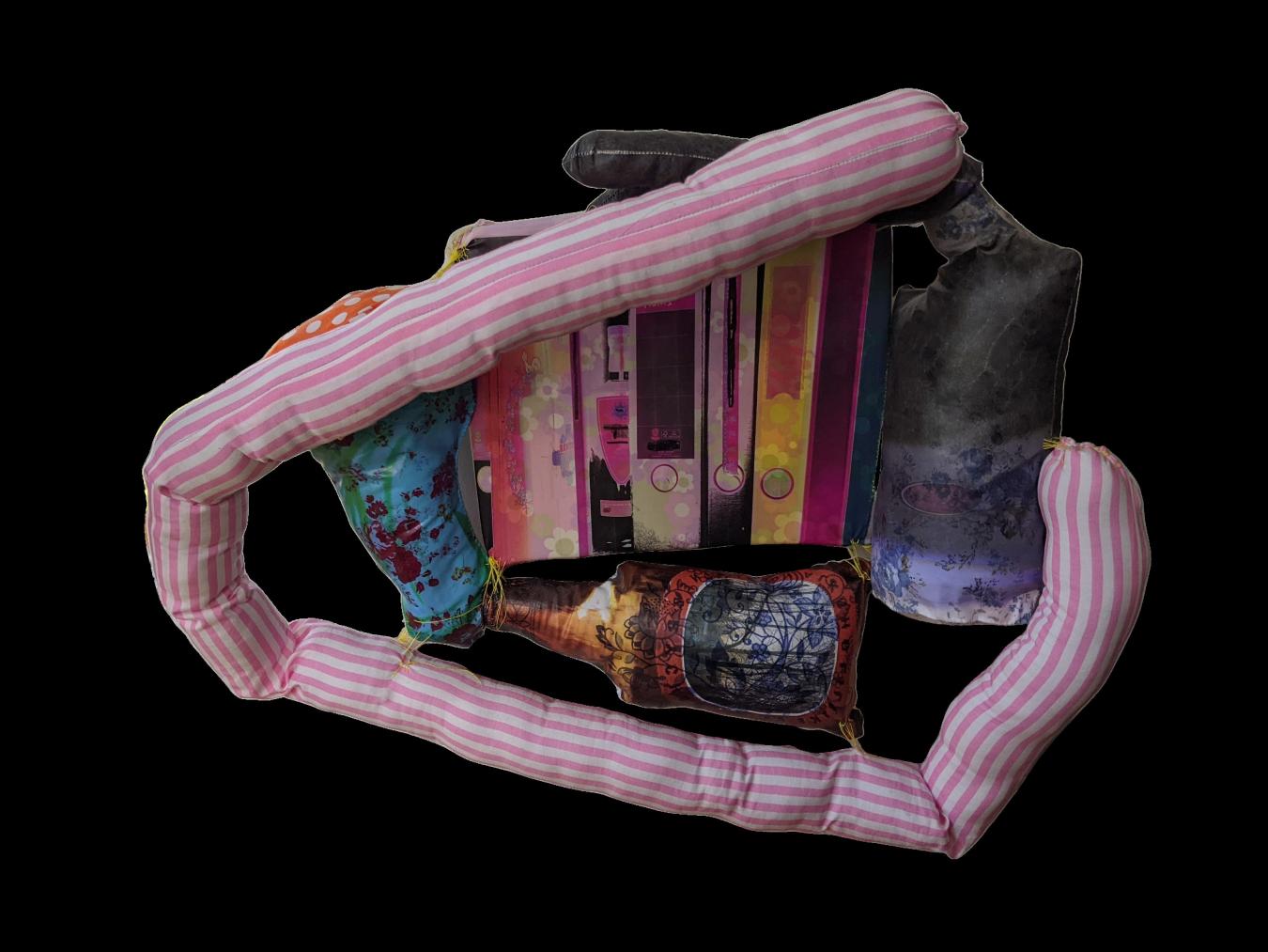 Laura Kärki: A Businesswoman from the North (2020–2024, sekatekniikka, 57 x 45 x13 cm)