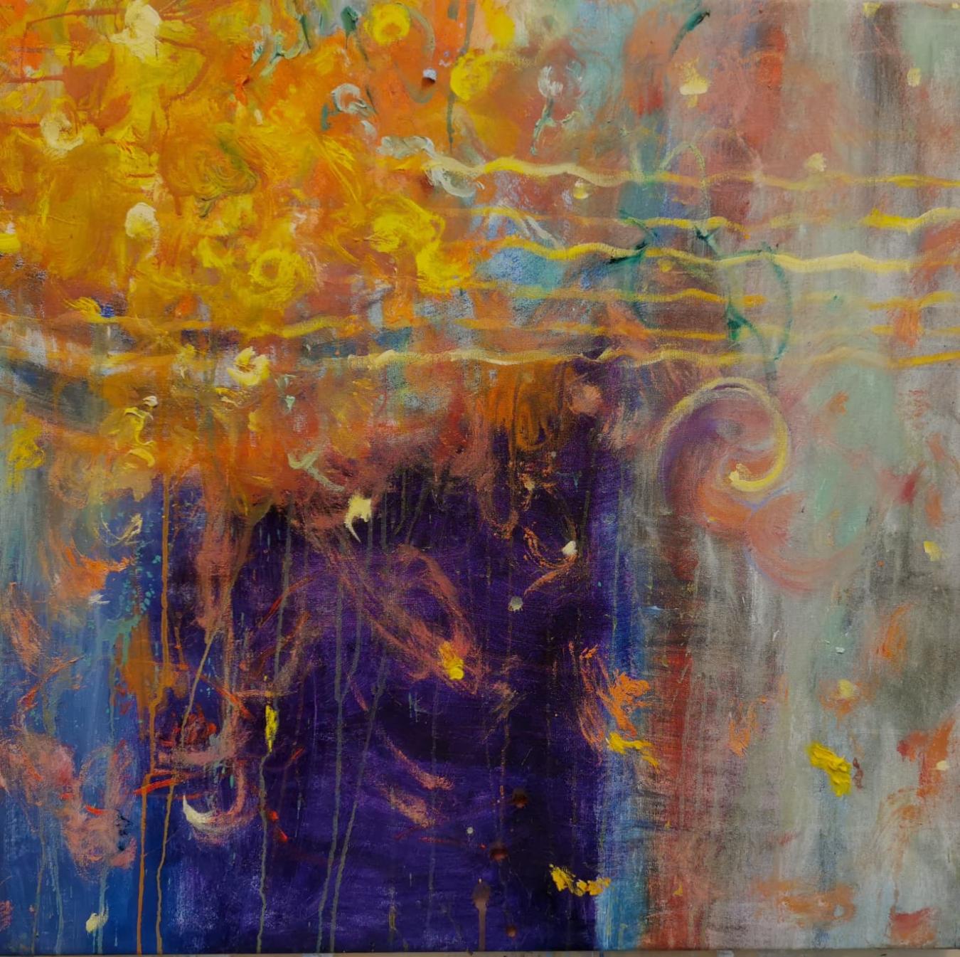 Sanna Karlsson-Sutisna: Valon viesti (A message from the light, oil on canvas)