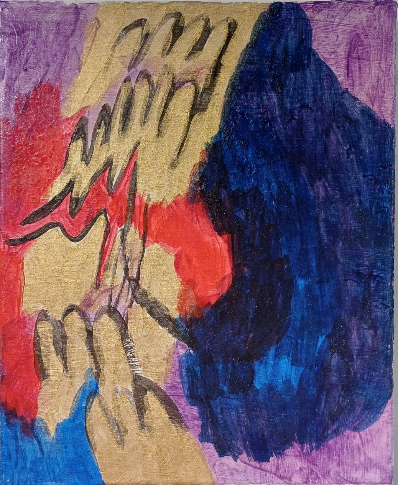 Katri Helansuo: Nimetön (2016, tempera, 27 x 33 cm)