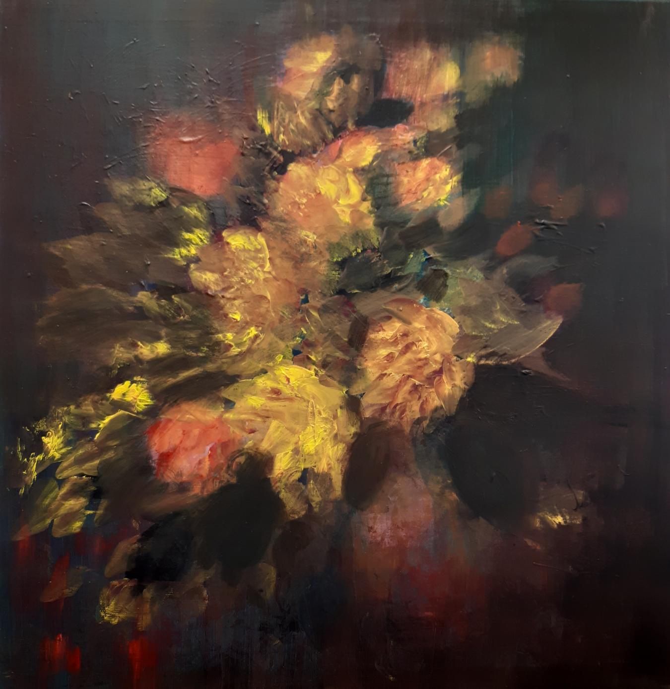 Tuula Aalto: The Mind Is Blooming XVIII (2026, acrylic, 80 x 80 cm)