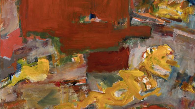 Anna-Leena Vilhunen: Kilpajuoksu / Race (2026, oil on canvas, 80 x 100 cm) | Photo: Jouko Vatanen