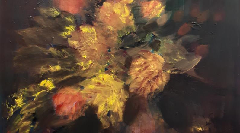 Tuula Aalto: The Mind Is Blooming XVIII (2026, acrylic, 80 x 80 cm)